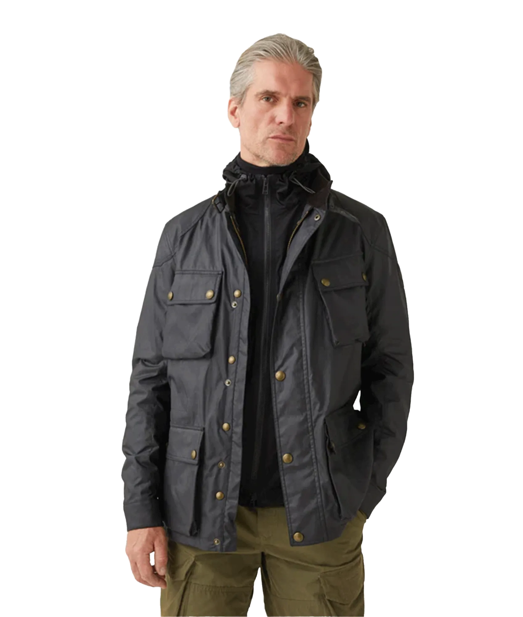 Fieldmaster Waxed Cotton Jacket - Black