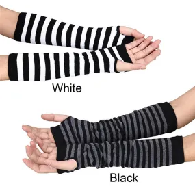 Fingerless knit sleeves