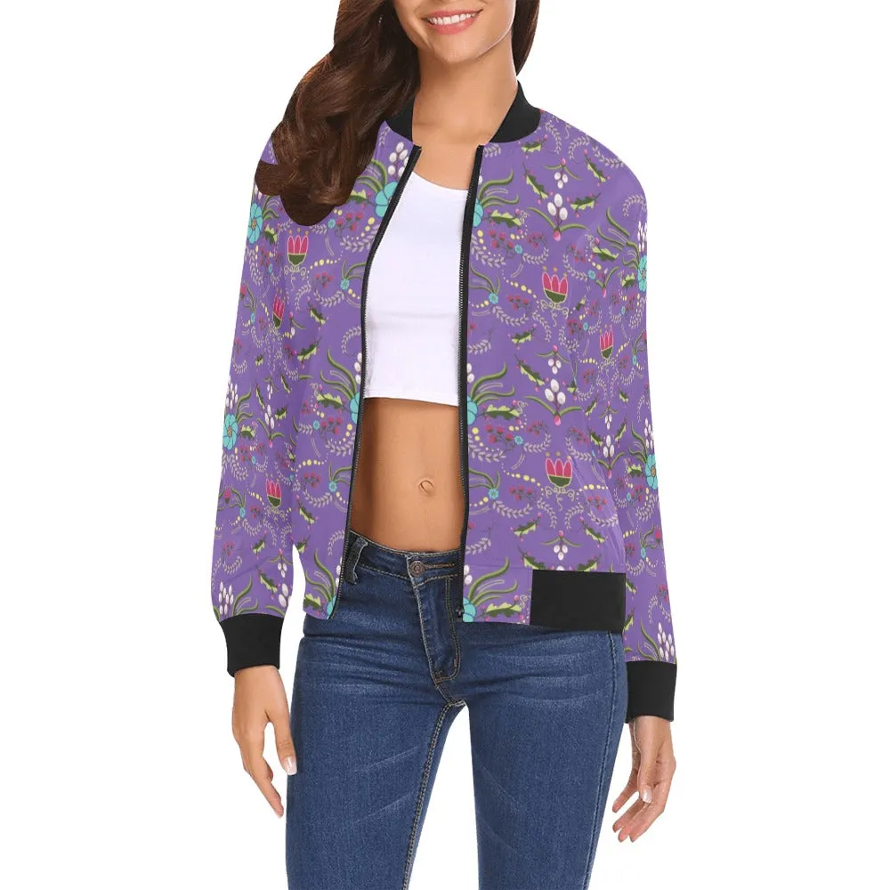 First Bloom Royal Bomber Jacket for Women