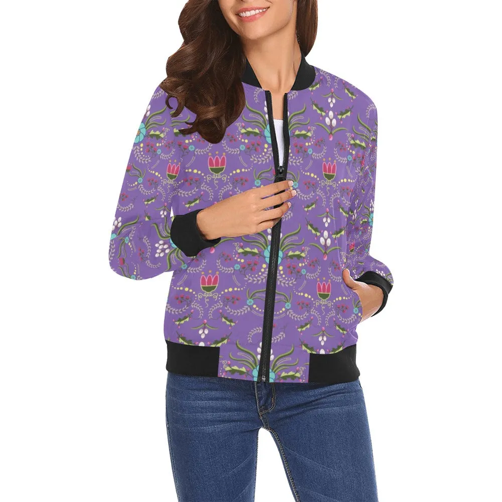 First Bloom Royal Bomber Jacket for Women