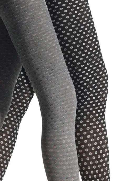 Franzoni Desiderata Reversible Polka Dot Tights