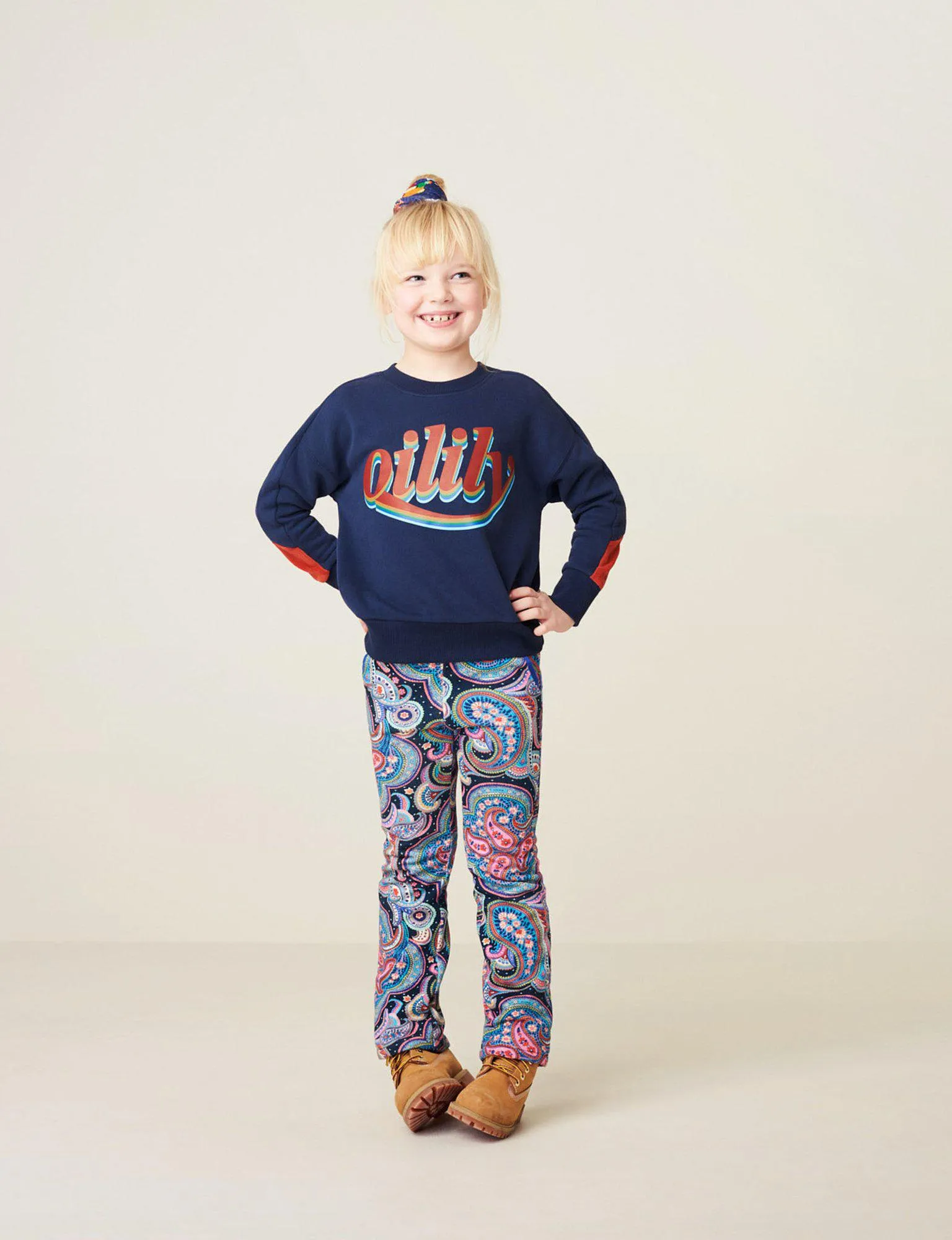 Girls Blue & Pink Pina Sweat Pants