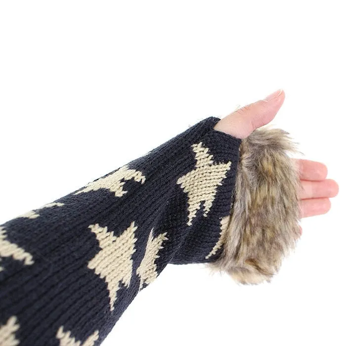 GL12103 America Flag Fingerless Gloves