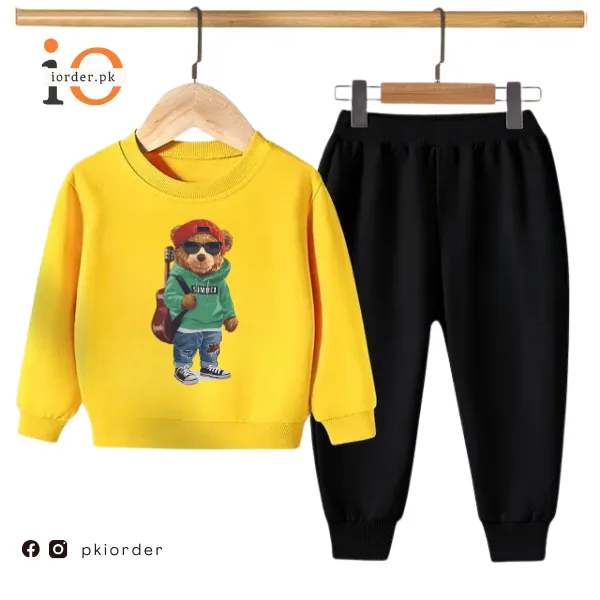 Green Bear Kids Sweatshirt & Pant