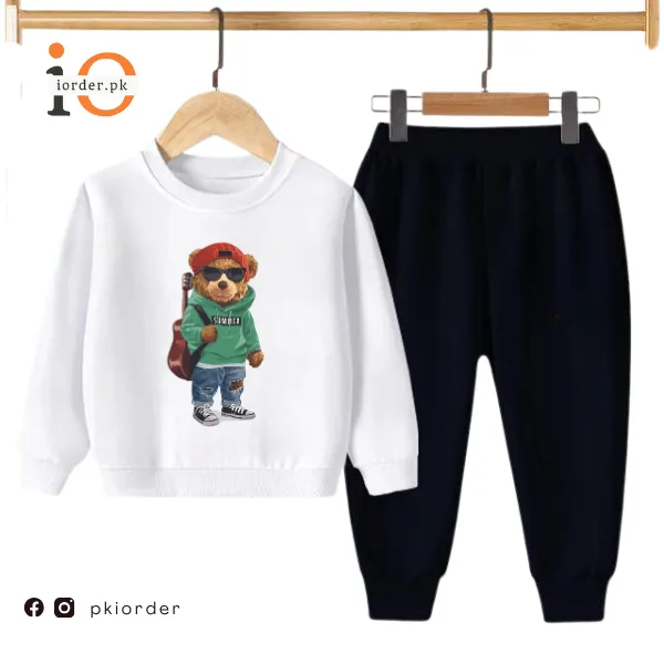 Green Bear Kids Sweatshirt & Pant