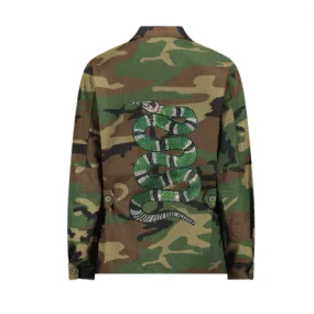 Green Snake Army Jacket