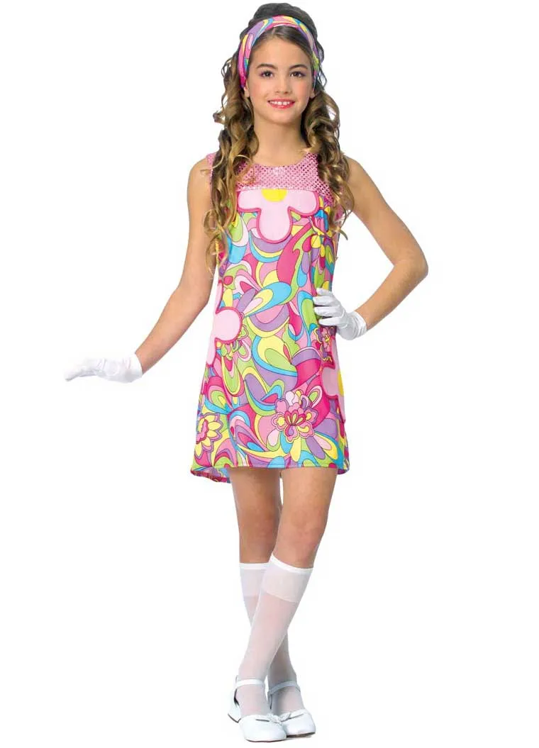 Groovy Girl Kids 60s Go Go Costume