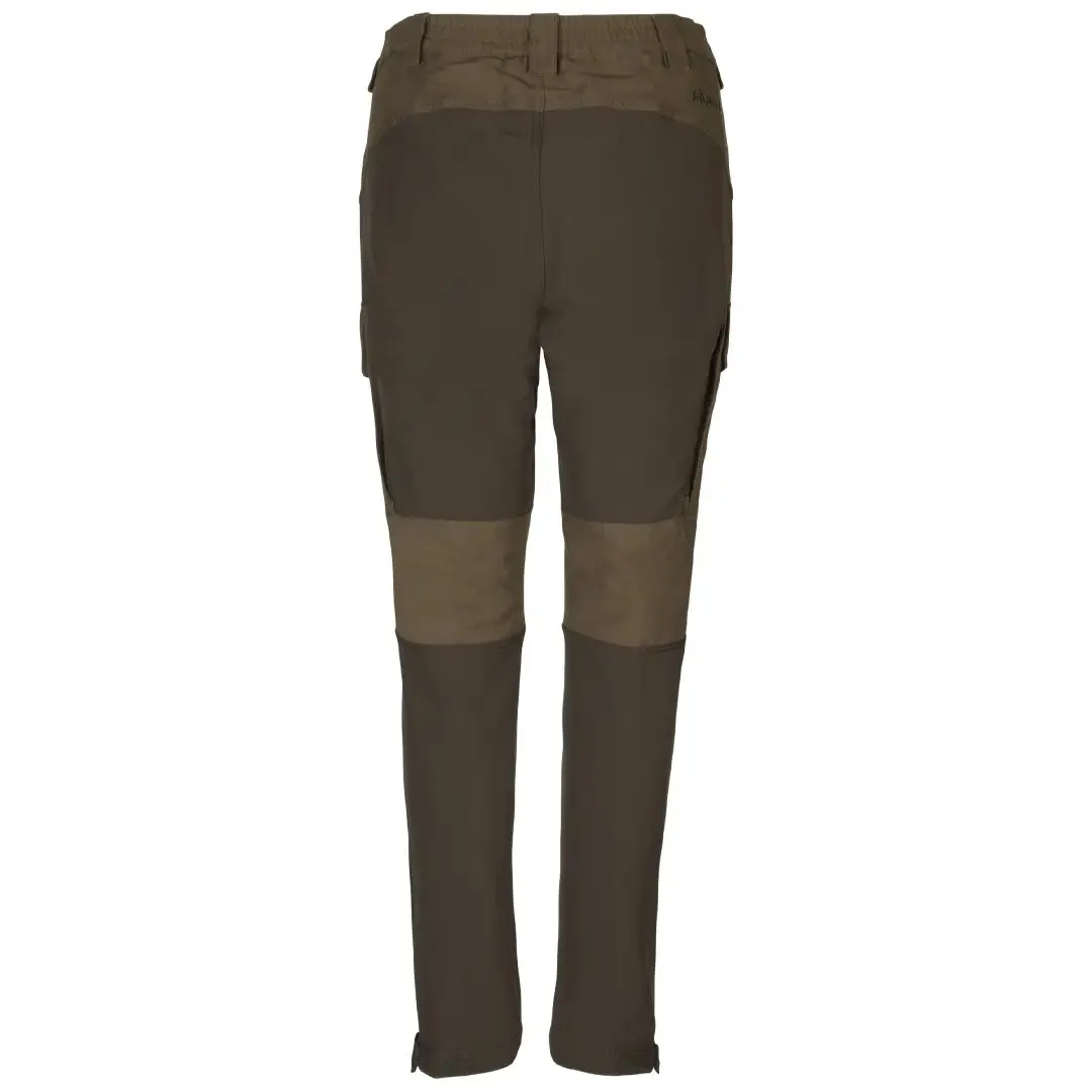 Harkila Scandinavian Ladies Trousers - Willow Green/Deep Brown by Harkila