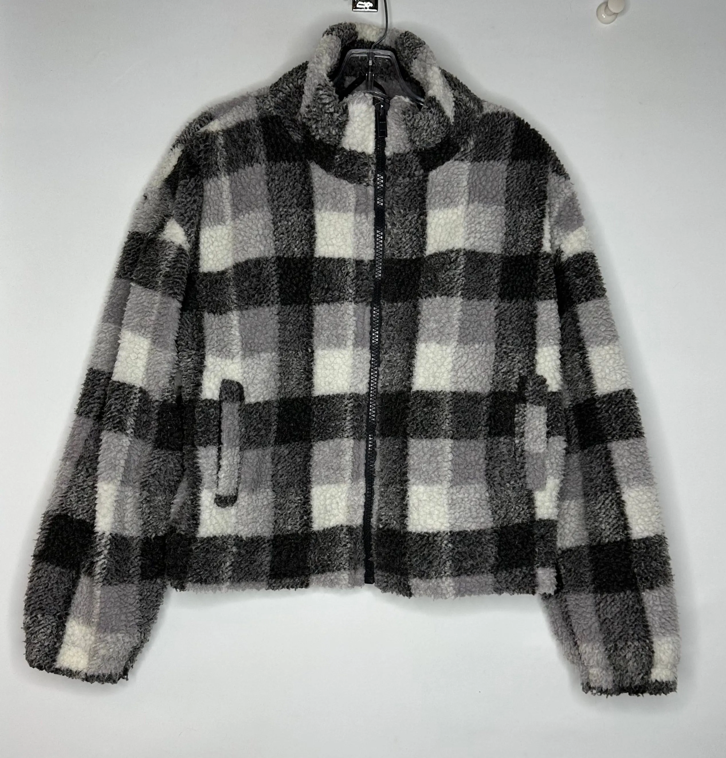 Harlow Fleece Check Coat size Small