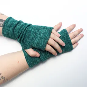 Heather Jersey Fingerless Gloves