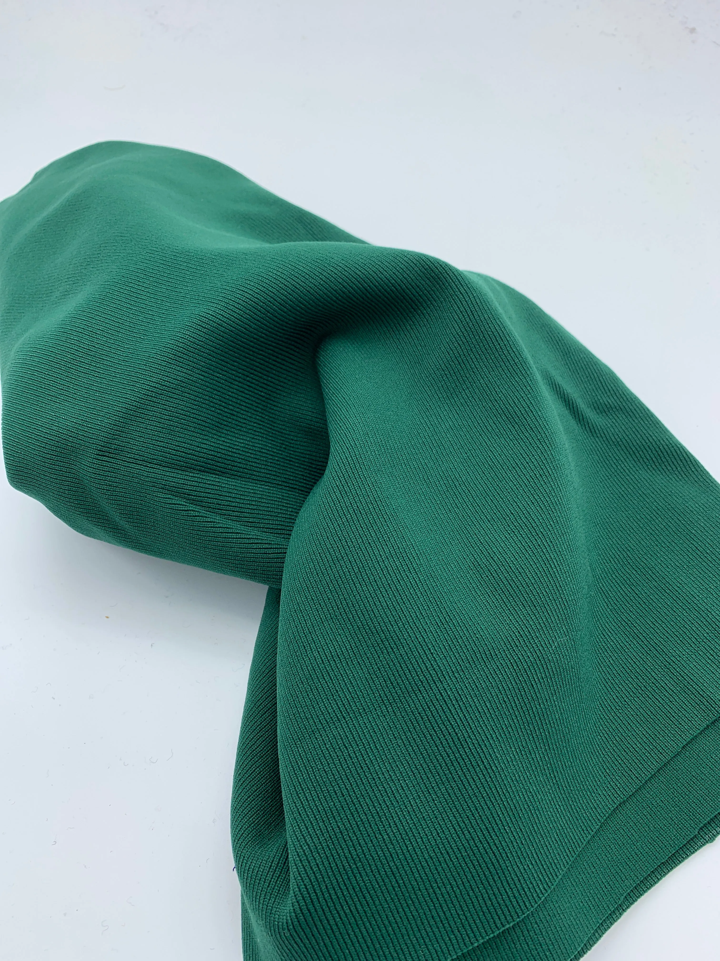 HEAVYWEIGHT NYLON RIBBING - FOREST GREEN