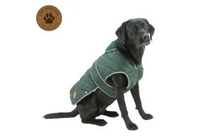 Heritage Quilted Dog Coat Green