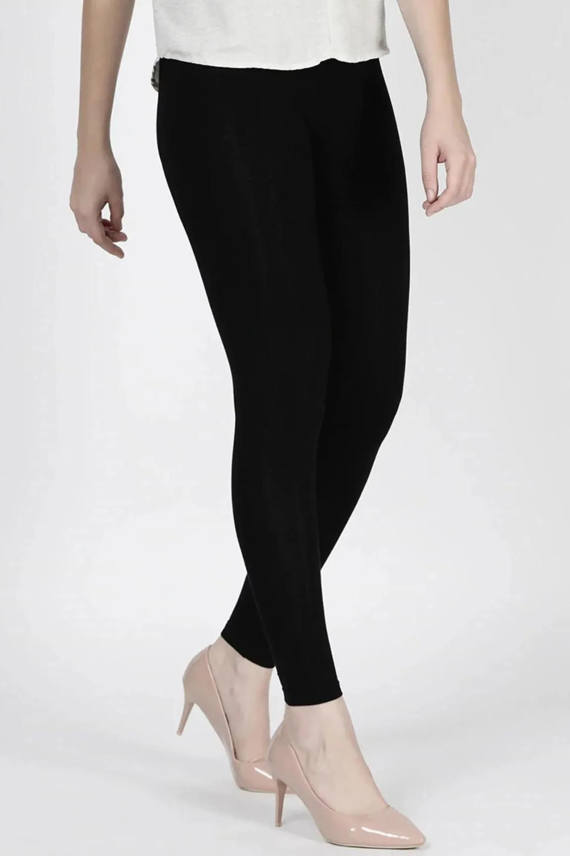 Hinz Classic Rib Leggings  (Black)