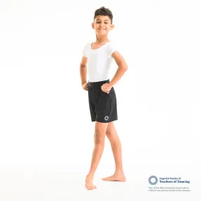 ISTD Full Bottom Leotard - White (Boys Junior Dancer)