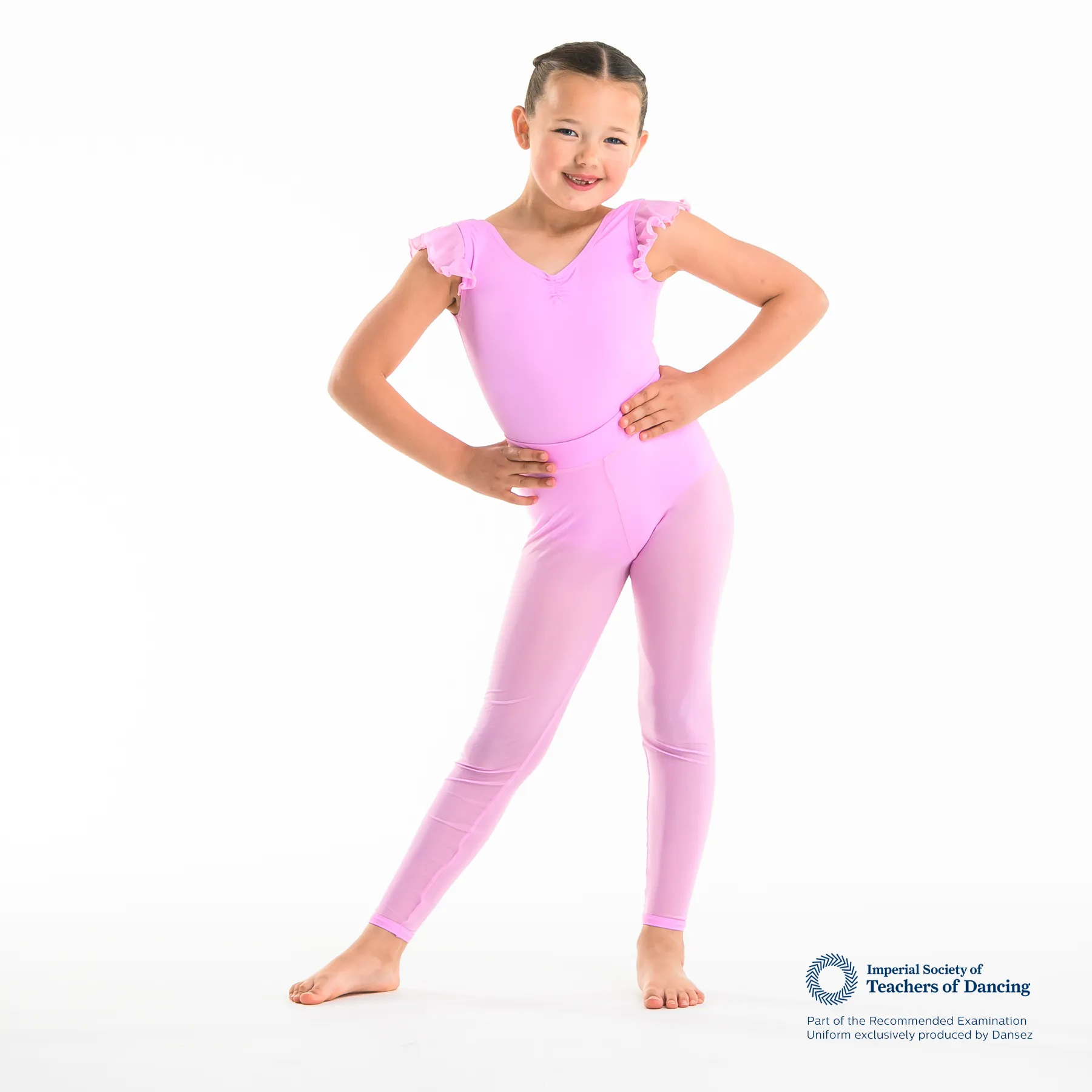 ISTD Mesh Modesty Tights - Light Pink (Junior Dancer)