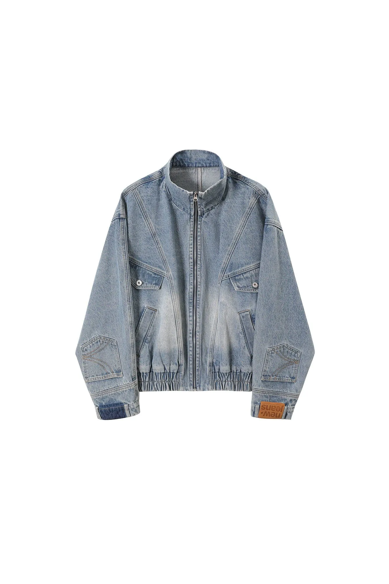 Jeans Cuff Bomber Jacket