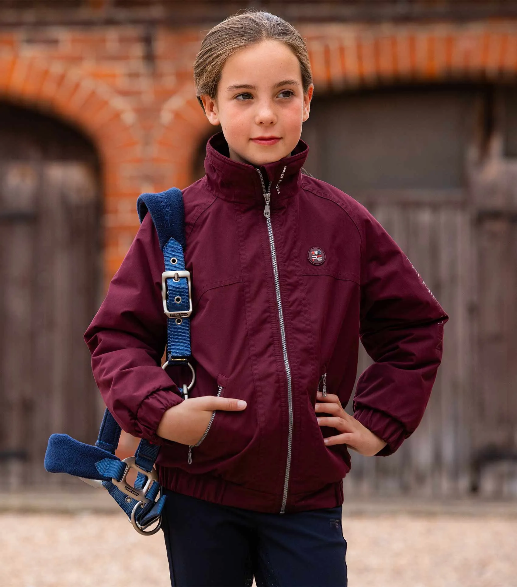 Junior Pro Rider Unisex Riding Jacket Wine