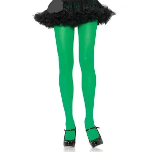 Kelly Green Nylon Lycra Tights Plus - Leg Avenue