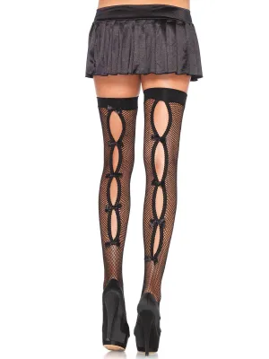 Keyhole Backseam thigh highs