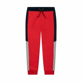 kids Canvas Printed Red Fleece Jogger Touser Minor Fault