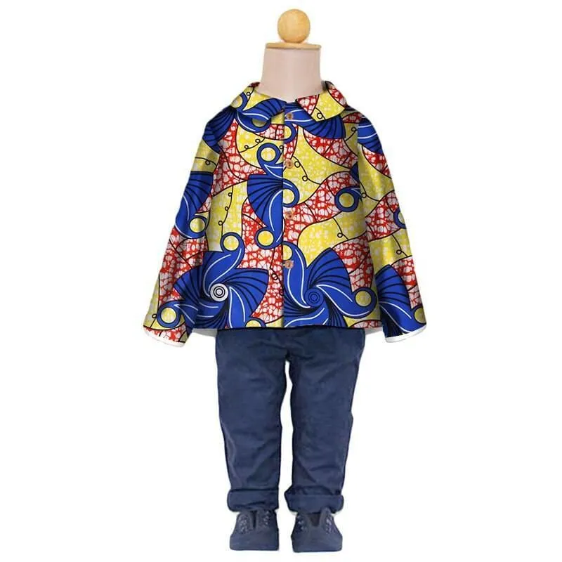 Kid's Cotton Printed Coat