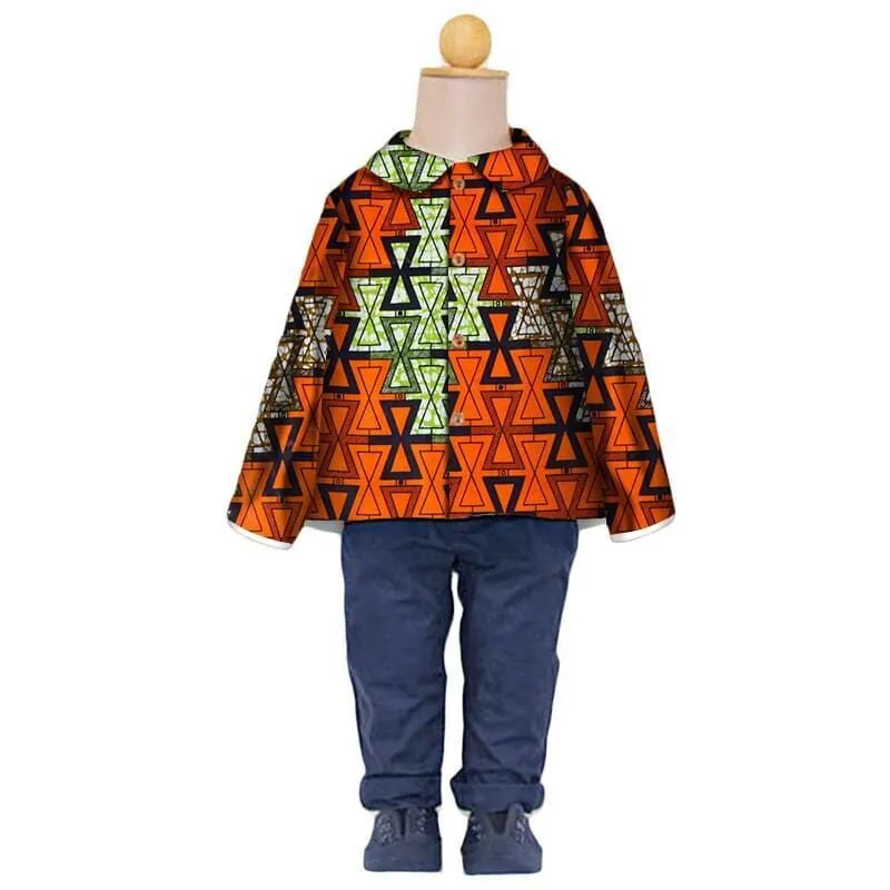 Kid's Cotton Printed Coat