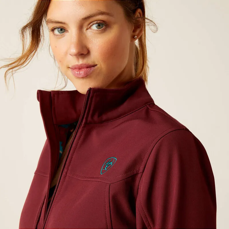 Ladies Ariat Tawny Port/Baja Softshell Tawny Port/Baja Jacket - 10046690