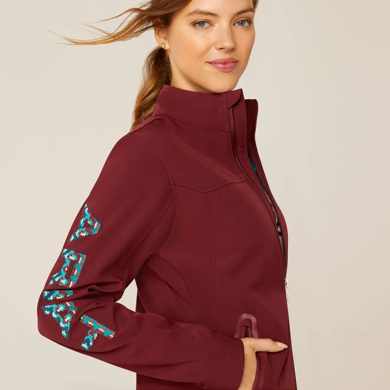 Ladies Ariat Tawny Port/Baja Softshell Tawny Port/Baja Jacket - 10046690