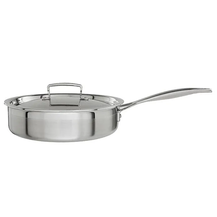 Le Creuset 3-ply Stainless Steel Sauté Pan and Lid 24cm