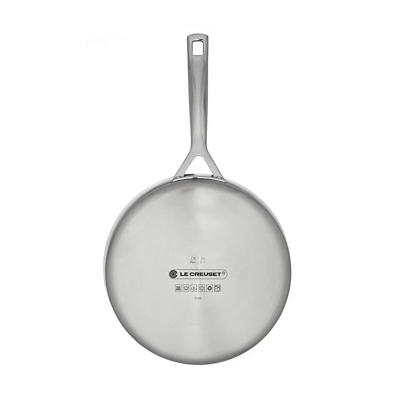 Le Creuset 3-ply Stainless Steel Sauté Pan and Lid 24cm