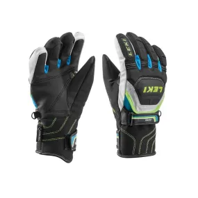 Leki World Cup Race Flex S Jr Glove Black/Cyan