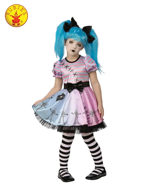 LITTLE BLUE SKELLY GIRL COSTUME, CHILD