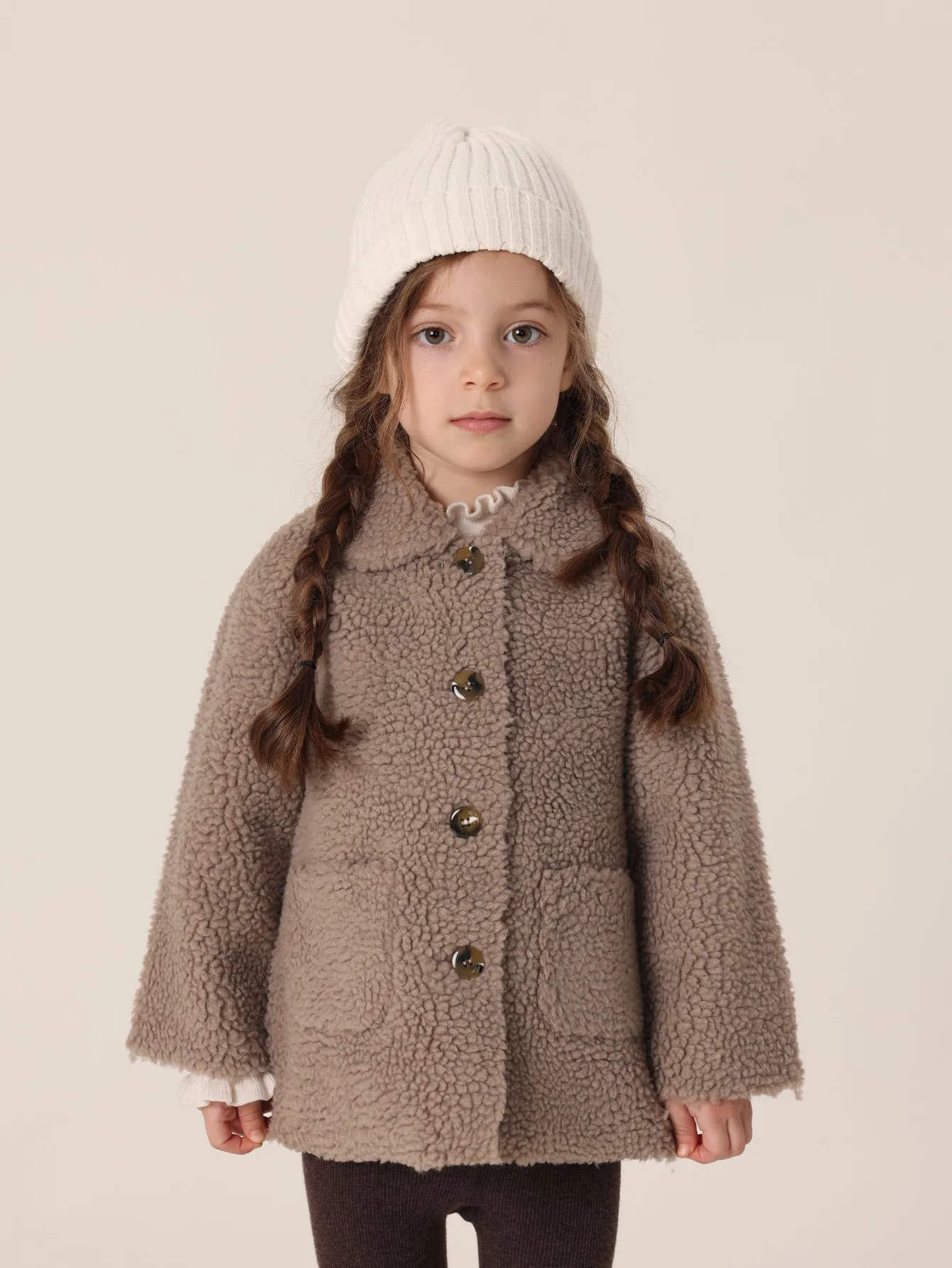 MARC & JANIE Girls Sherpa Fleece Coat 213301