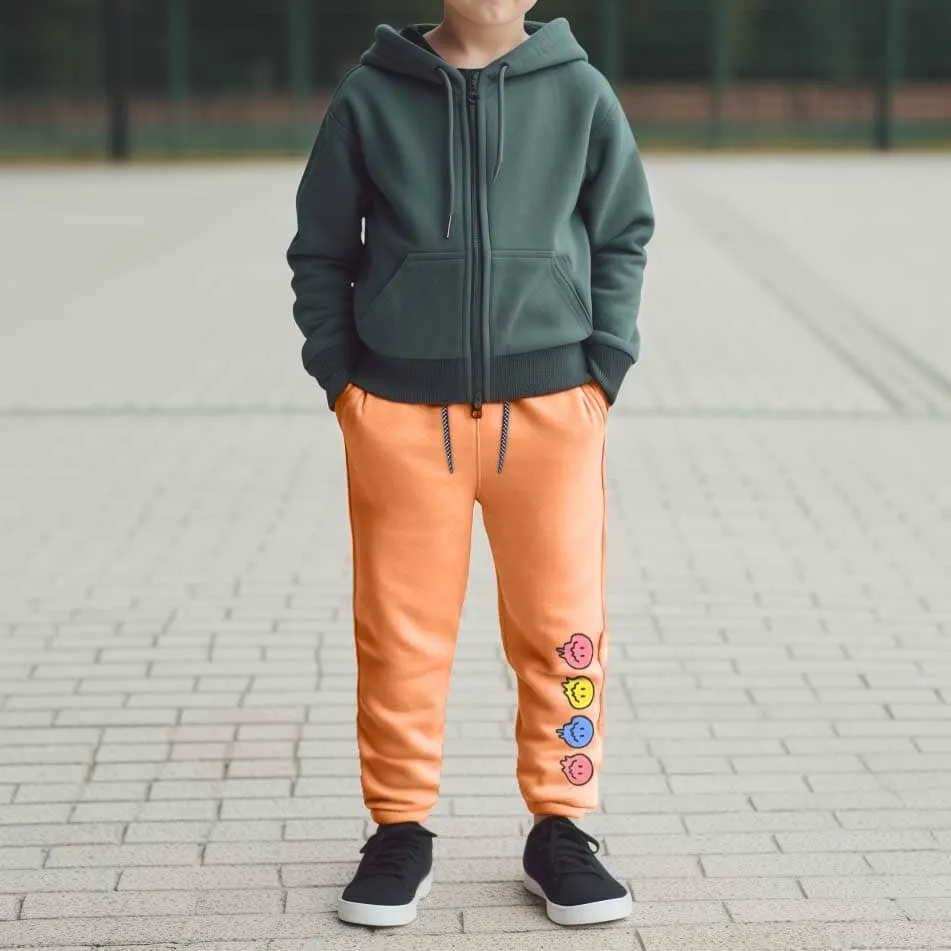 Max 21 Kid's Printed Design Fleece Trousers