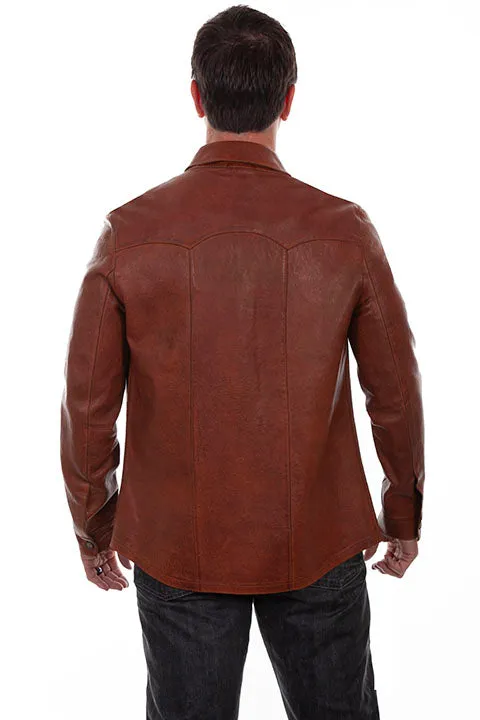 Men's Scully Leather Shirt Jacket - 1044