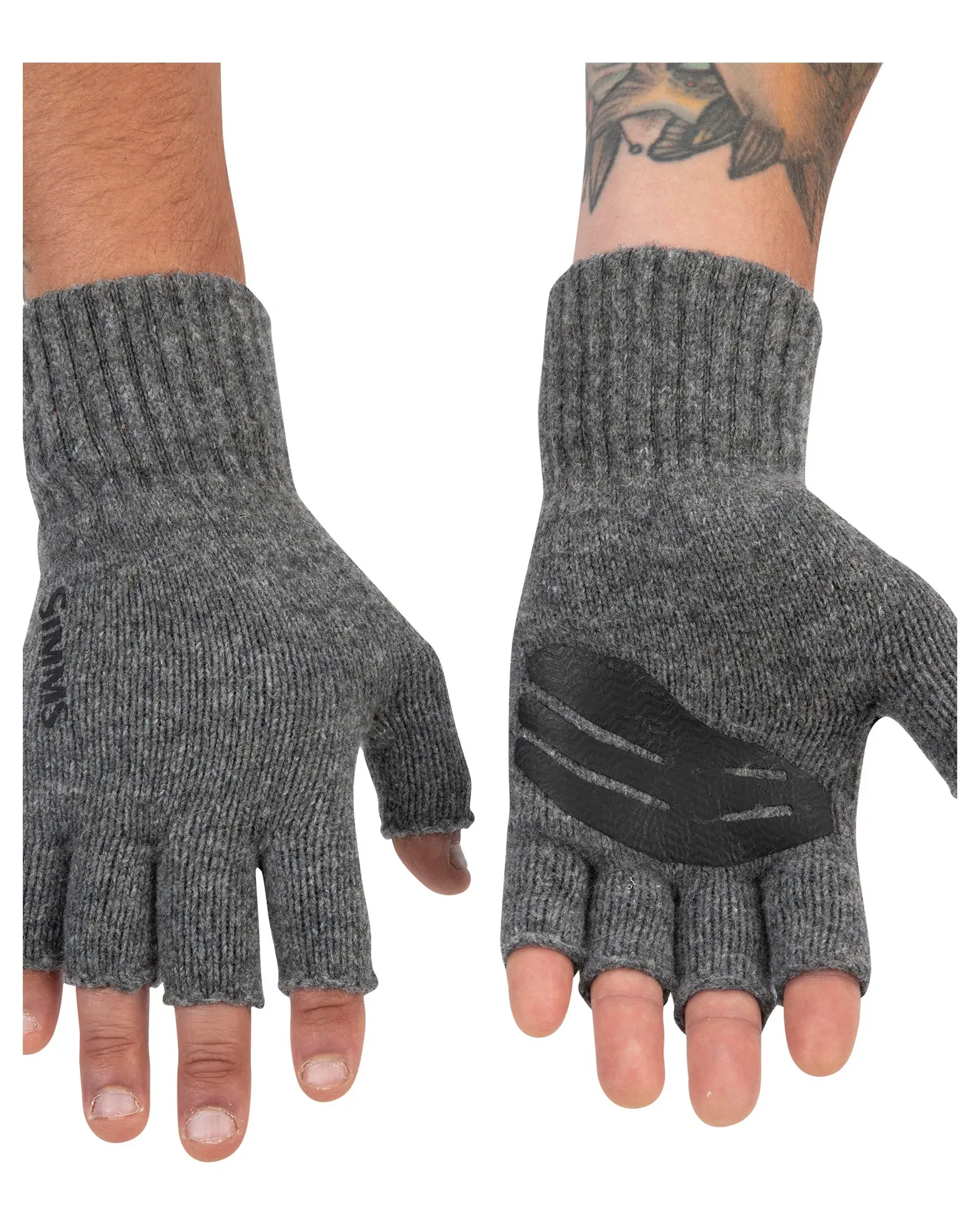 Men's Wool Half-Finger Glove