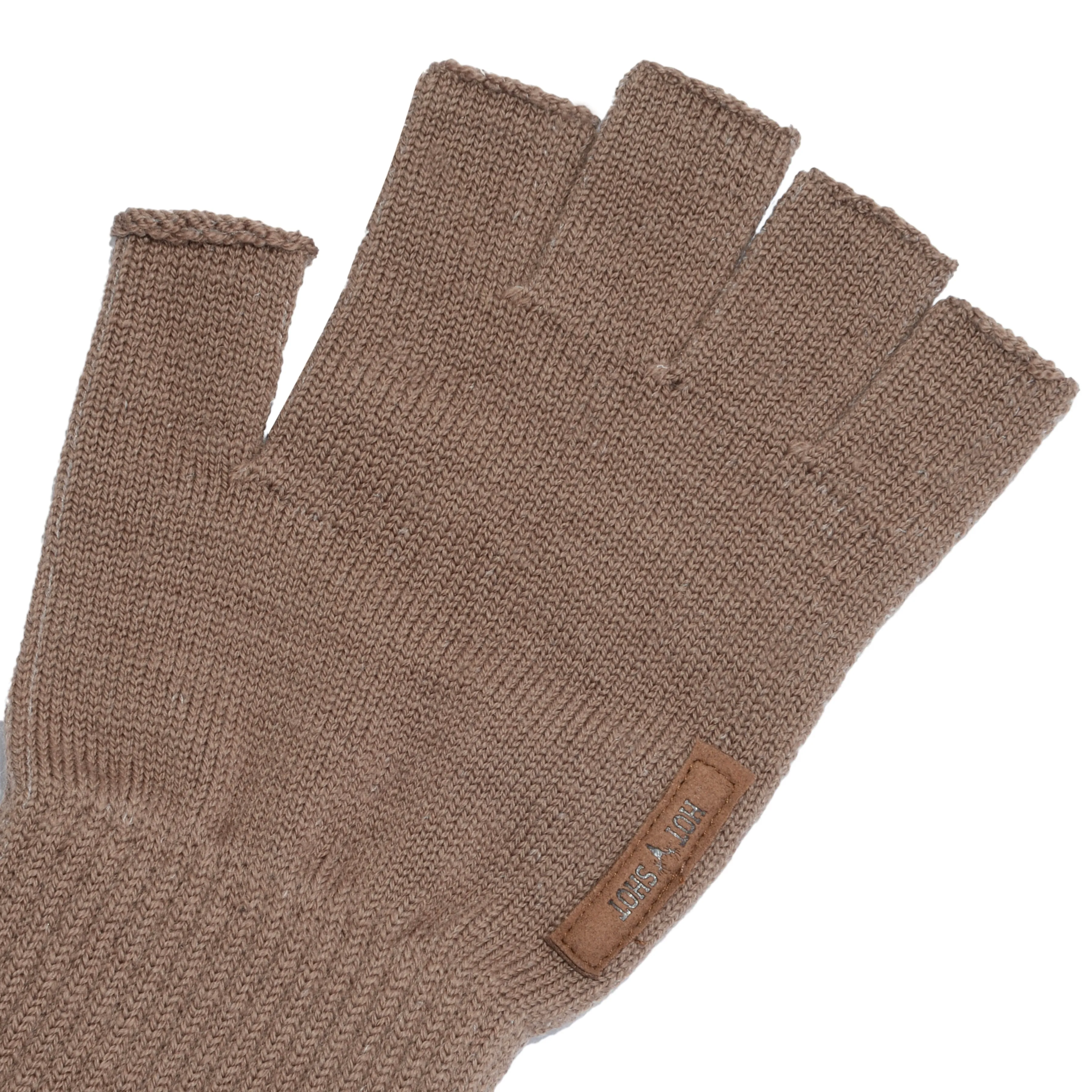 Men’s Wool Seamless Fingerless Hunting and Fishing Gloves