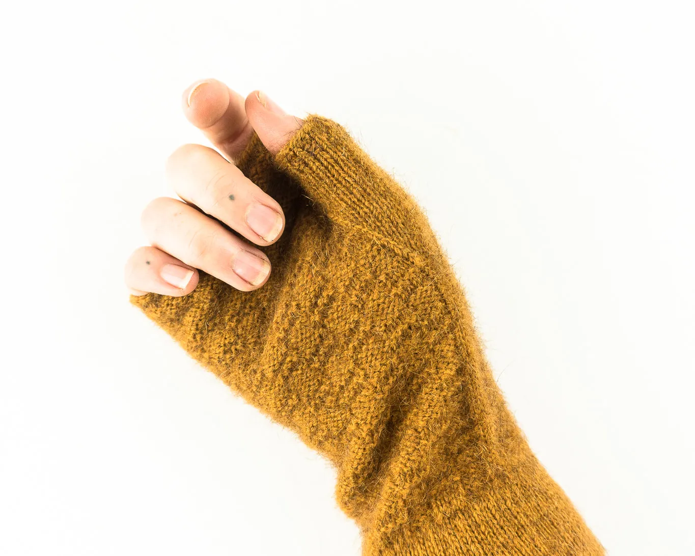 Merino Possum Waffle Mittens