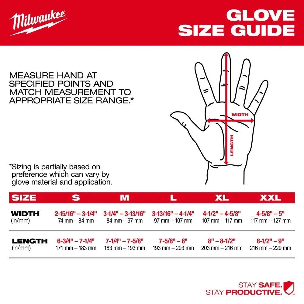 Milwaukee 48-73-7004B 12 Pair Cut Level 6 High-Dexterity Nitrile Dipped Gloves - XXL