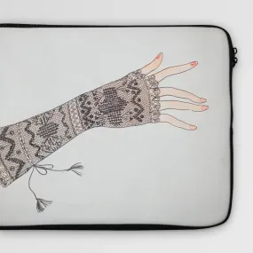 Mitt - Lillian Causey 1930s Fashion Art Laptop Sleeve