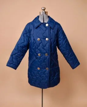 Navy Quilted Coat By White Bear Of St. Paul, L