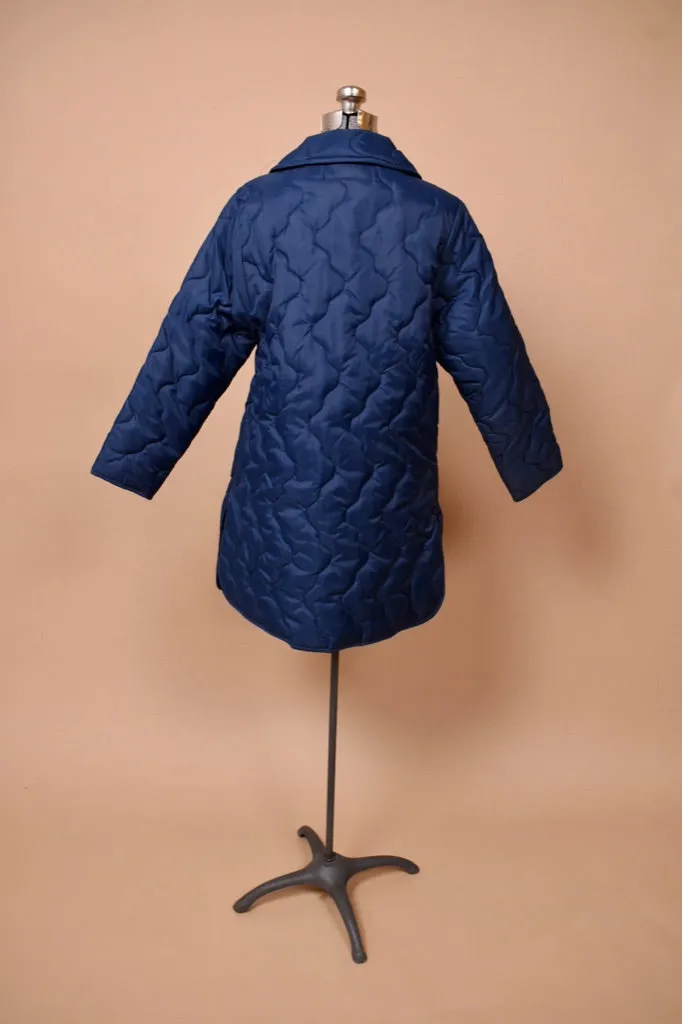 Navy Quilted Coat By White Bear Of St. Paul, L