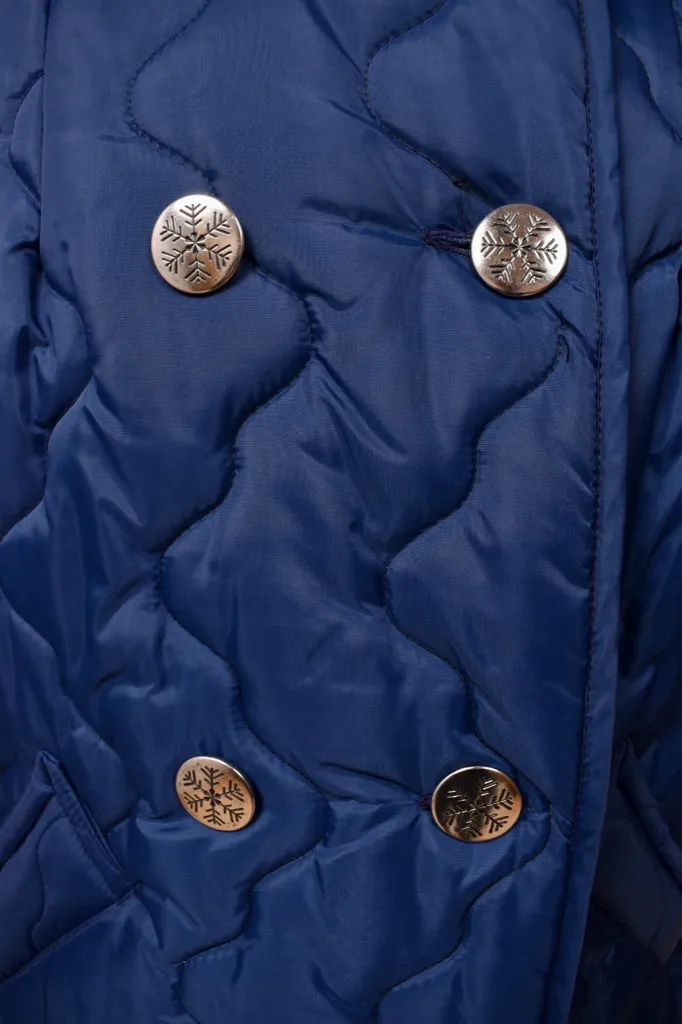 Navy Quilted Coat By White Bear Of St. Paul, L