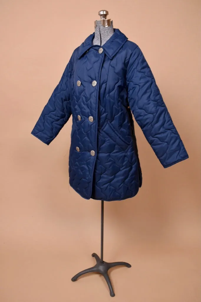 Navy Quilted Coat By White Bear Of St. Paul, L