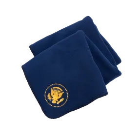 Navy Truman Seal Fleece Blanket