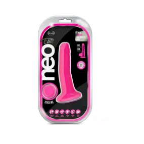 Neo Elite - 6-inch Silicone Dual-density Cock - Neon Pink