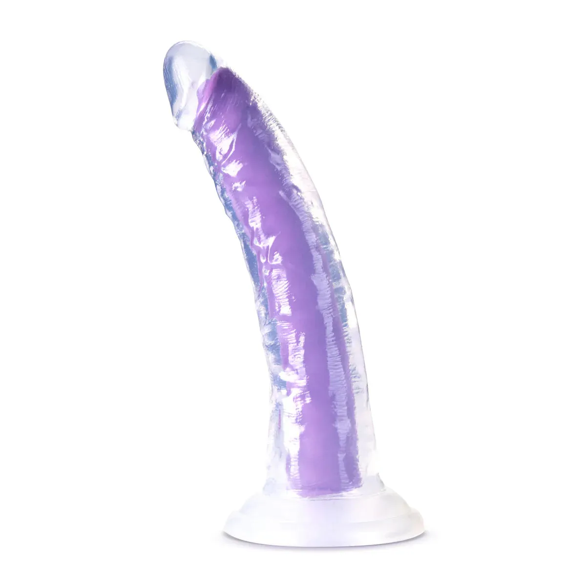 Neo Elite Glow In The Dark Neon Purple 7.5-Inch Long Dildo