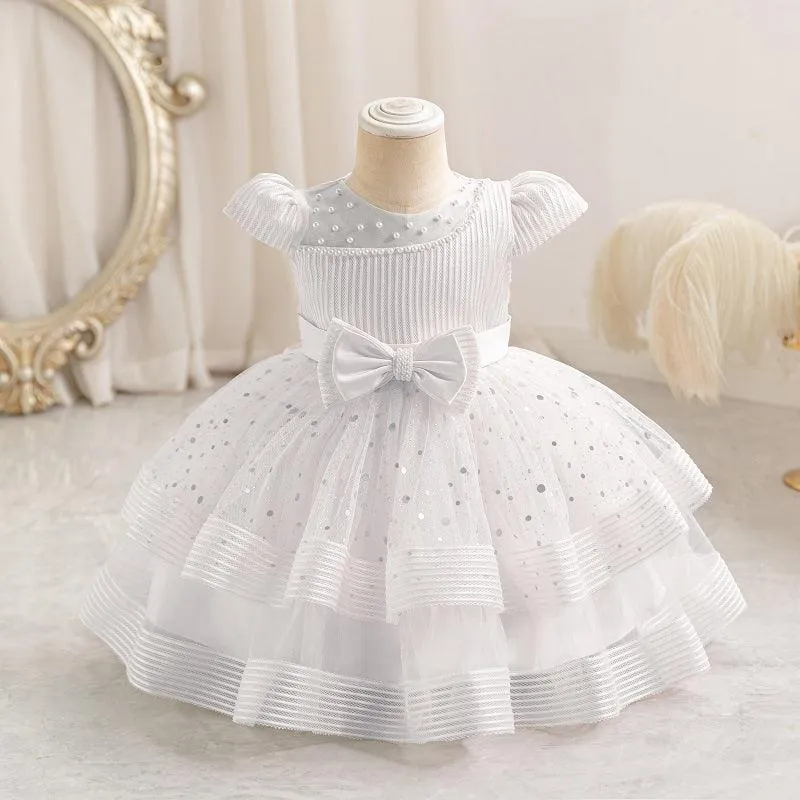 New baby dress sequined fluffy girls princess dress