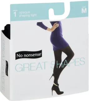 NO NONSENSE - Great Shapes Opaque Shaping Tight Black Medium - 1 Pair