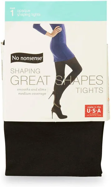 NO NONSENSE - Great Shapes Opaque Shaping Tight Black Small - 1 Pair